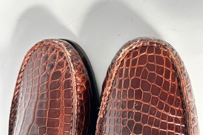 Lot 1015 - Pair of Tod's Alligator Type Driving Loafers,...