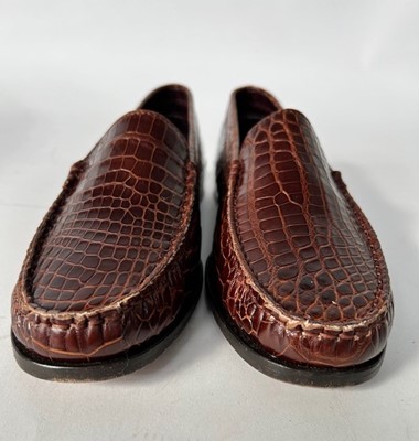 Lot 1015 - Pair of Tod's Alligator Type Driving Loafers,...