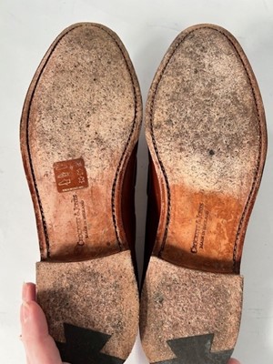 Lot 1018 - Two Pairs of Crockett & Jones Chestnut Brown...