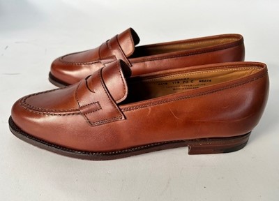 Lot 1018 - Two Pairs of Crockett & Jones Chestnut Brown...