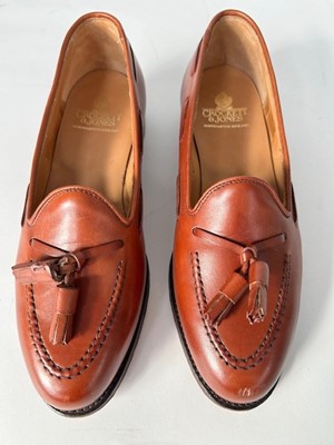 Lot 1018 - Two Pairs of Crockett & Jones Chestnut Brown...