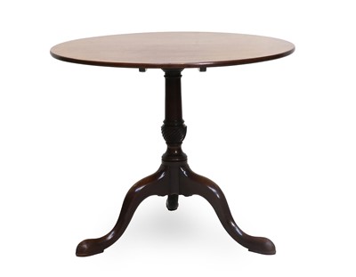 Lot 758 - A George III Mahogany Tripod Table, late 18th...