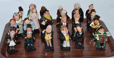 Lot 125 - Twenty four Doulton Dickens figures