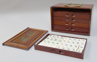 Lot 350 - A Cased Mahjong Set