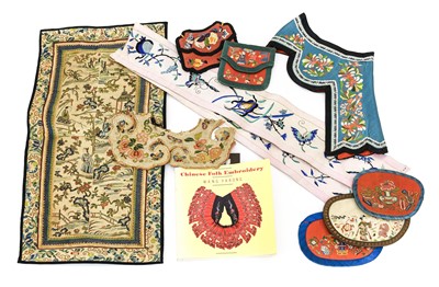 Lot 2102 - Early 20th Chinese Embroidery and Accessories...