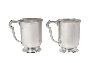 Lot 2106 - A Pair of George VI Silver Mugs