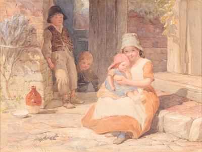 Lot 1007 - Frederick Goodall RA (1822-1904) "Peasant...