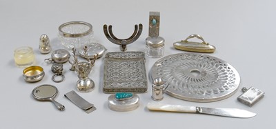 Lot 52 - A Collection of Assorted Silver and Objects of...