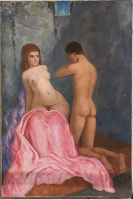 Lot 1114 - Continental School (20th Century) Nude study...