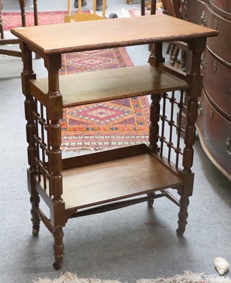 Lot 1518 - Manner of Leonard Wyeburd Oak Three Tier...