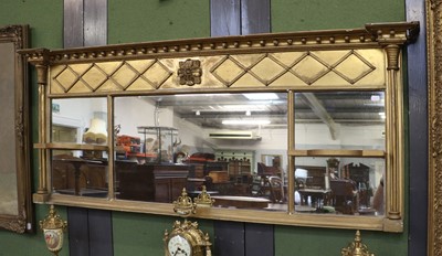 Lot 1142 - A Regency Inverted Breakfront Sectional Gilt...