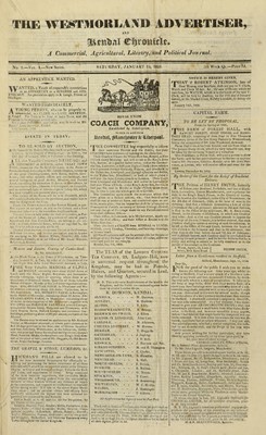 Lot 53 - The Westmorland Advertiser, and Kendal...