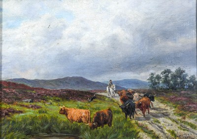 Lot 579 - Joseph Dixon Clark (1849-1944) Highland scene...