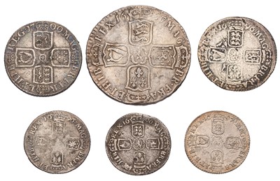 Lot 63 - William III, Halfcrown 1697 NONO, Chester Mint...