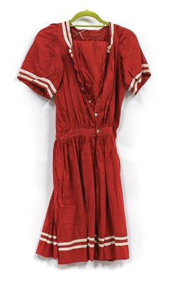 Lot 2168 - Three Edwardian Two Piece Cotton Bathing Suits,...