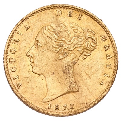 Lot 207 - Victoria, Half Sovereign 1871S, Sydney Mint...