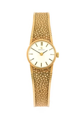 Lot 2187 - Omega: A Lady's 9 Carat Gold Wristwatch,...