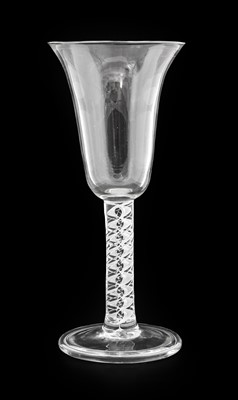 Lot 520 - A Glass Goblet, circa 1750, the bell-shaped...