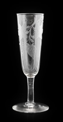 Lot 522 - A Wine Glass, circa 1750, the semi-fluted ogee...