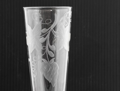 Lot 522 - A Wine Glass, circa 1750, the semi-fluted ogee...