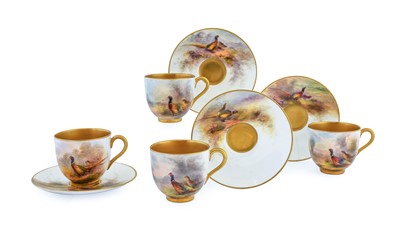 Lot 556 - A Matched Set of Four Royal Worcester...