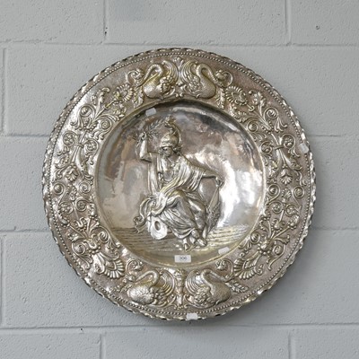 Lot 306 - A Large 20th Century Italian Style White Metal...