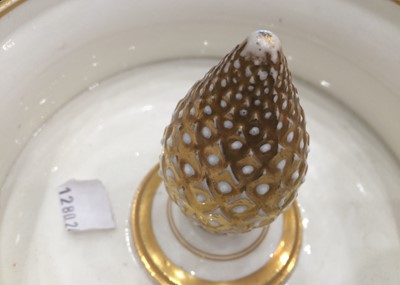 Lot 548 - An English Porcelain Fruit Cooler and Cover,...