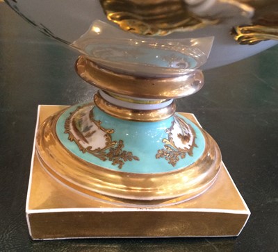 Lot 548 - An English Porcelain Fruit Cooler and Cover,...