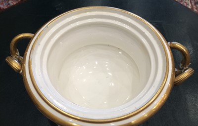 Lot 548 - An English Porcelain Fruit Cooler and Cover,...