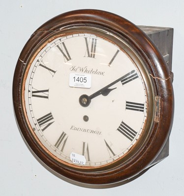 Lot 1405 - A Single Fusee Wall Timepiece, early 20th...