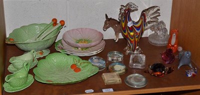 Lot 157 - Carlton ware and animal paperweights