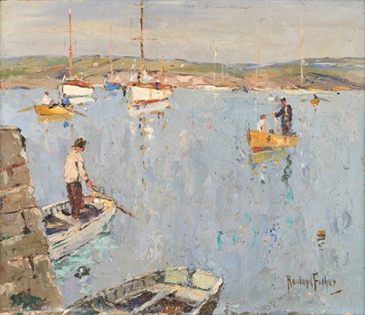 Lot 74 - Rowland Fisher RA, RMSA, ROI (1885-1969) Boats...