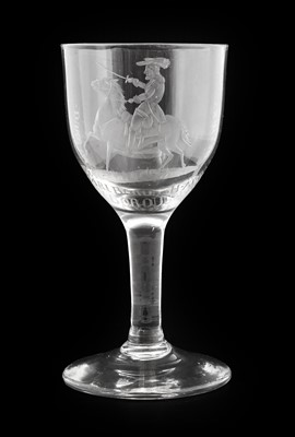 Lot 538 - A Glass Goblet, circa 1760, the ovoid bowl...