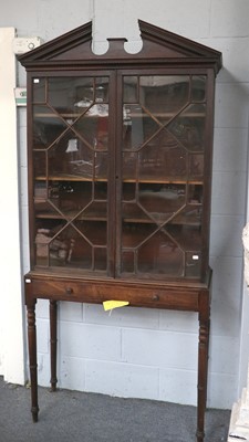 Lot 1530 - A George III Mahogany Astragal Glazed Two Door...