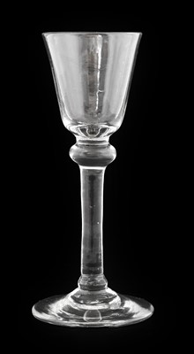 Lot 512 - A Balustroid Wine Glass, circa 1740, the...