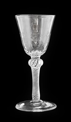 Lot 518 - A Wine Glass, circa 1745, the rounded funnel...