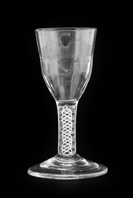 Lot 535 - A Dram Glass, circa 1750, the semi-fluted ogee...