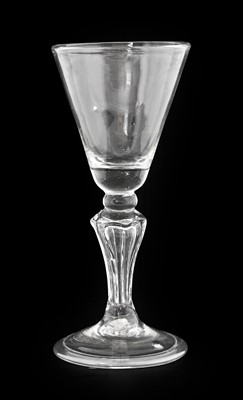 Lot 504 - A Wine Glass, circa 1730, the rounded funnel...