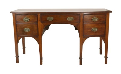 Lot 211 - A Late George III Mahogany Bowfront Sideboard,...