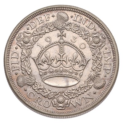 Lot 123 - George V, 'Wreath' Crown 1930 (Bull 3638, ESC...