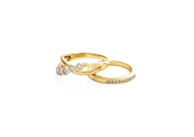 Lot 29 - A 14 Carat Gold Diamond Five Stone Ring, the...