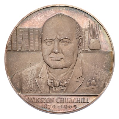 Lot 432 - Winston Churchill, Silver Medal 1965 by F....