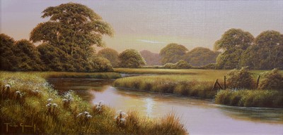 Lot 1112 - British School (Contemporary) Riverscape...