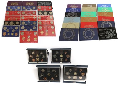 Lot 347 - 25x UK Proof Sets, to include; (2x)1970,...