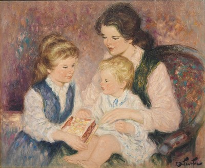 Lot 1120 - Pierre Duteurtre (1911-1989) Motherhood Signed,...