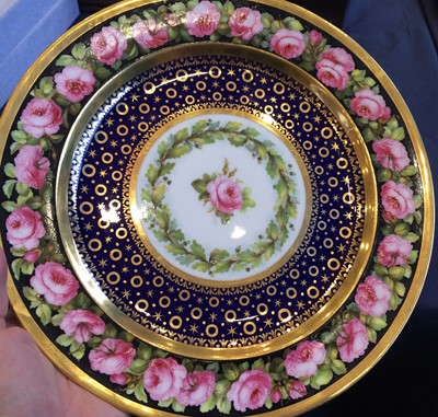 Lot 563 - A Royal Crown Derby Porcelain Plate, by Albert...