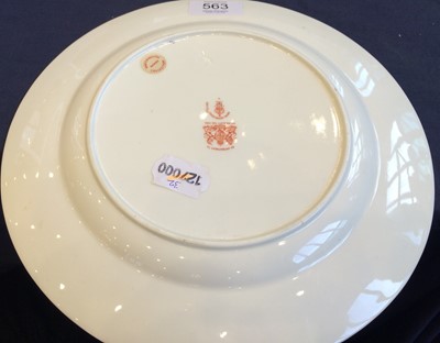 Lot 563 - A Royal Crown Derby Porcelain Plate, by Albert...