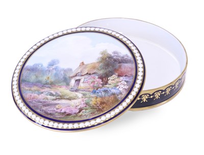 Lot 567 - A Royal Crown Derby Porcelain Box and Cover,...