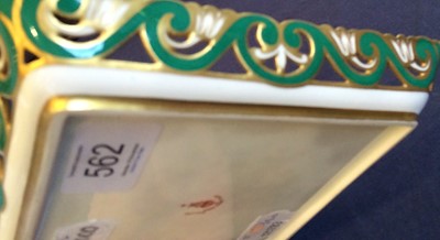 Lot 562 - A Royal Crown Derby Porcelain Square Tray, by...