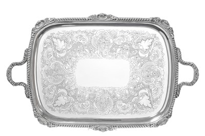 Lot 2098 - A George V Silver Tray